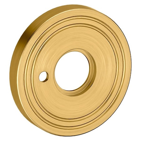 Baldwin Privacy Pair Rosettes Lifetime Satin Brass 5147.044